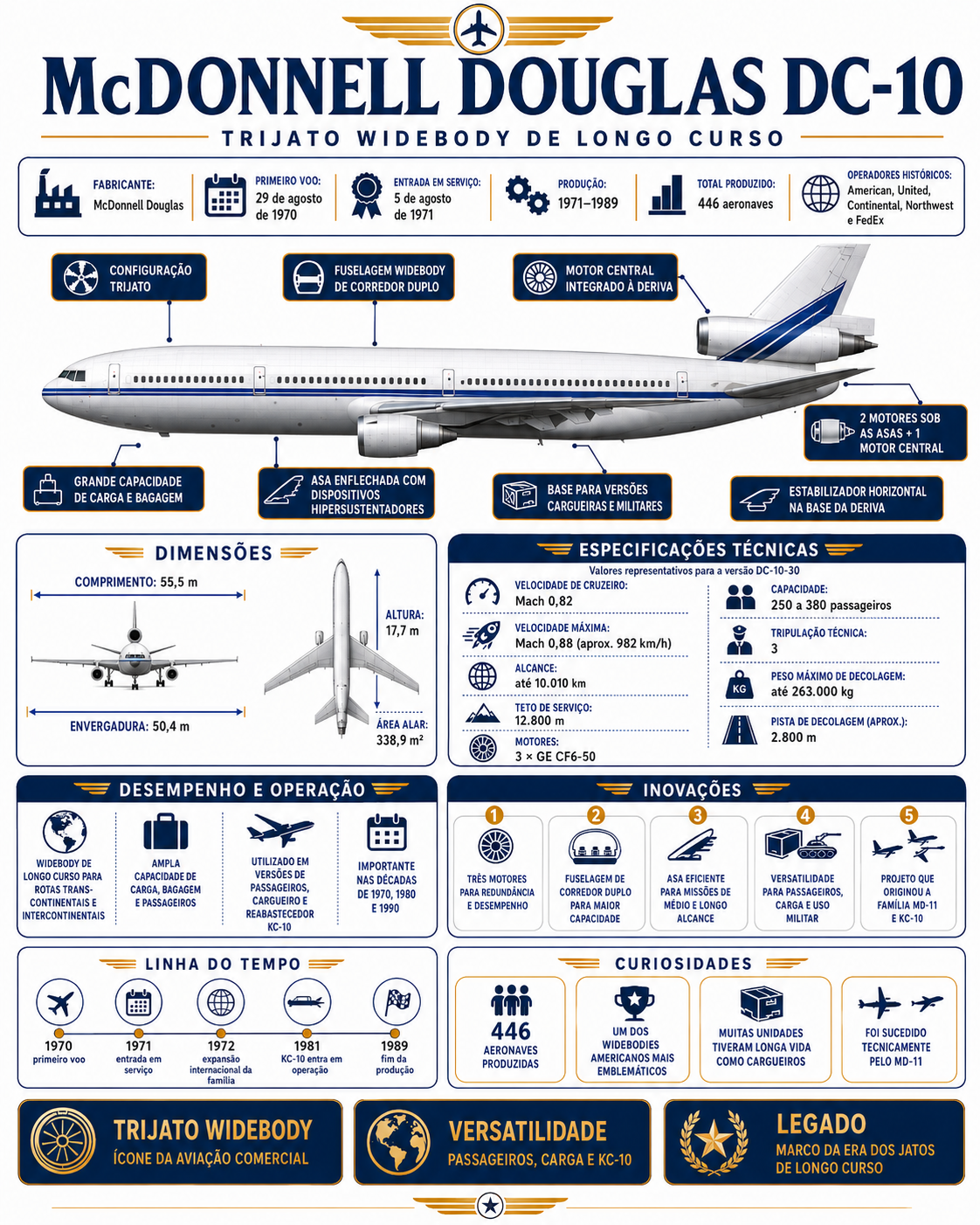 Infográfico técnico — McDonnell Douglas DC-10